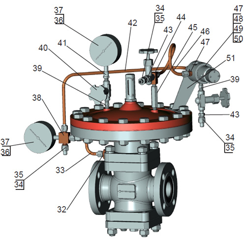 Ремонтный комплект для модернизации регуляторов серии РД-64 фото