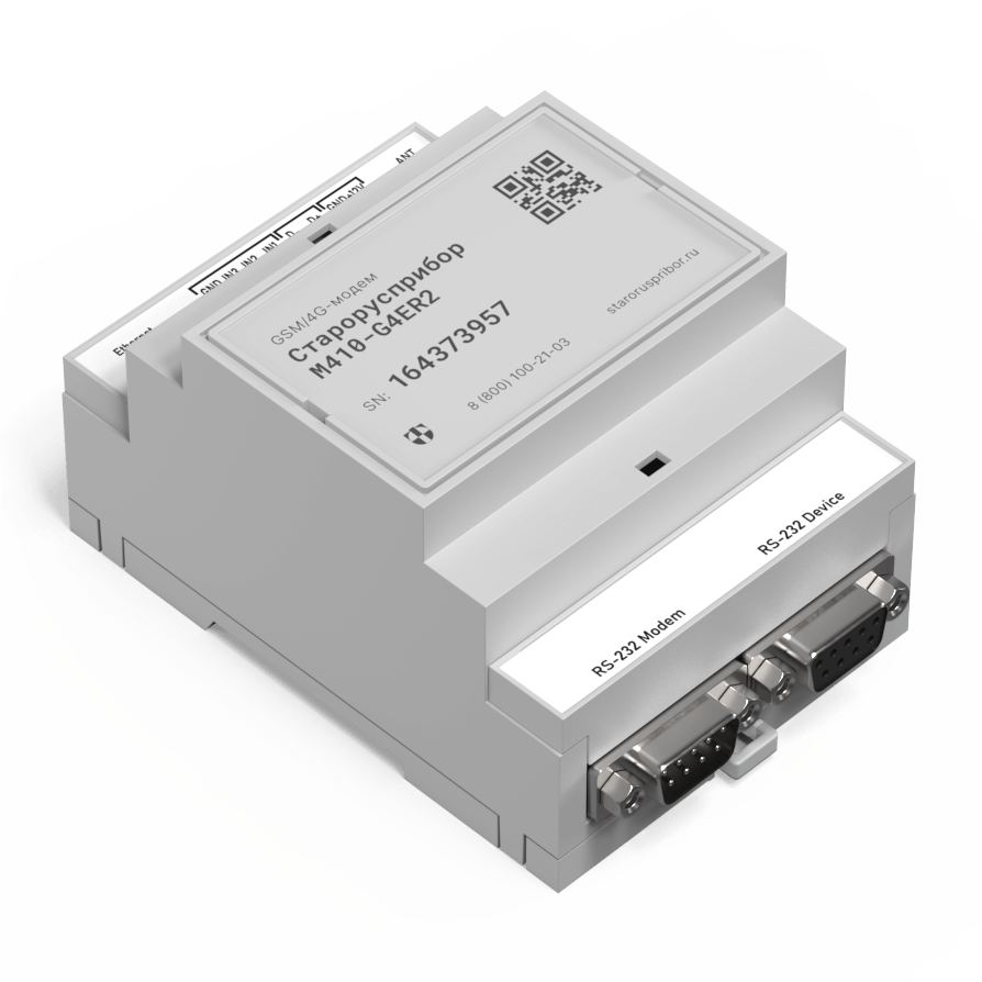 Фото GSM/4G-Ethernet-модем Старорусприбор M410-G4ER2